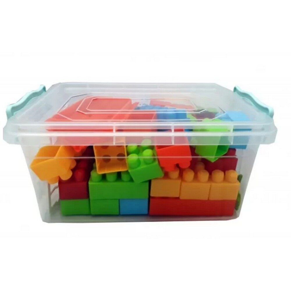 Angry Toys Τουβλίνια Πλαστικό Δοχείο Με 52 Τεμάχια