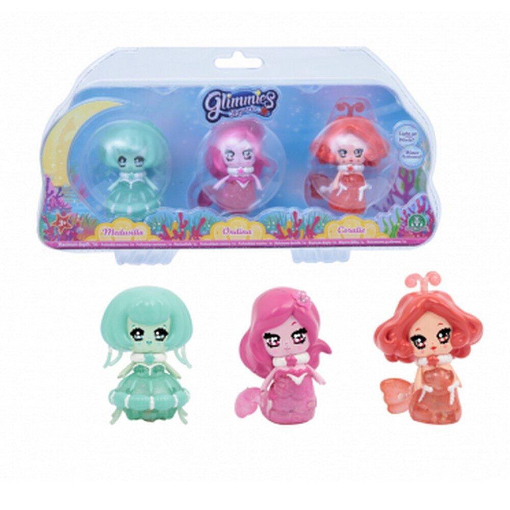 Glimmies Aquaria Σετ 3 Κούκλες