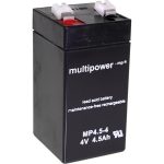 Multipower Rechargeable MP4.5-4 4V-4.5Ah 45x50x90mm