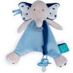 Baby Nat Doudou Ελεφαντάκι Για Πιπίλα Σιέλ 20cm