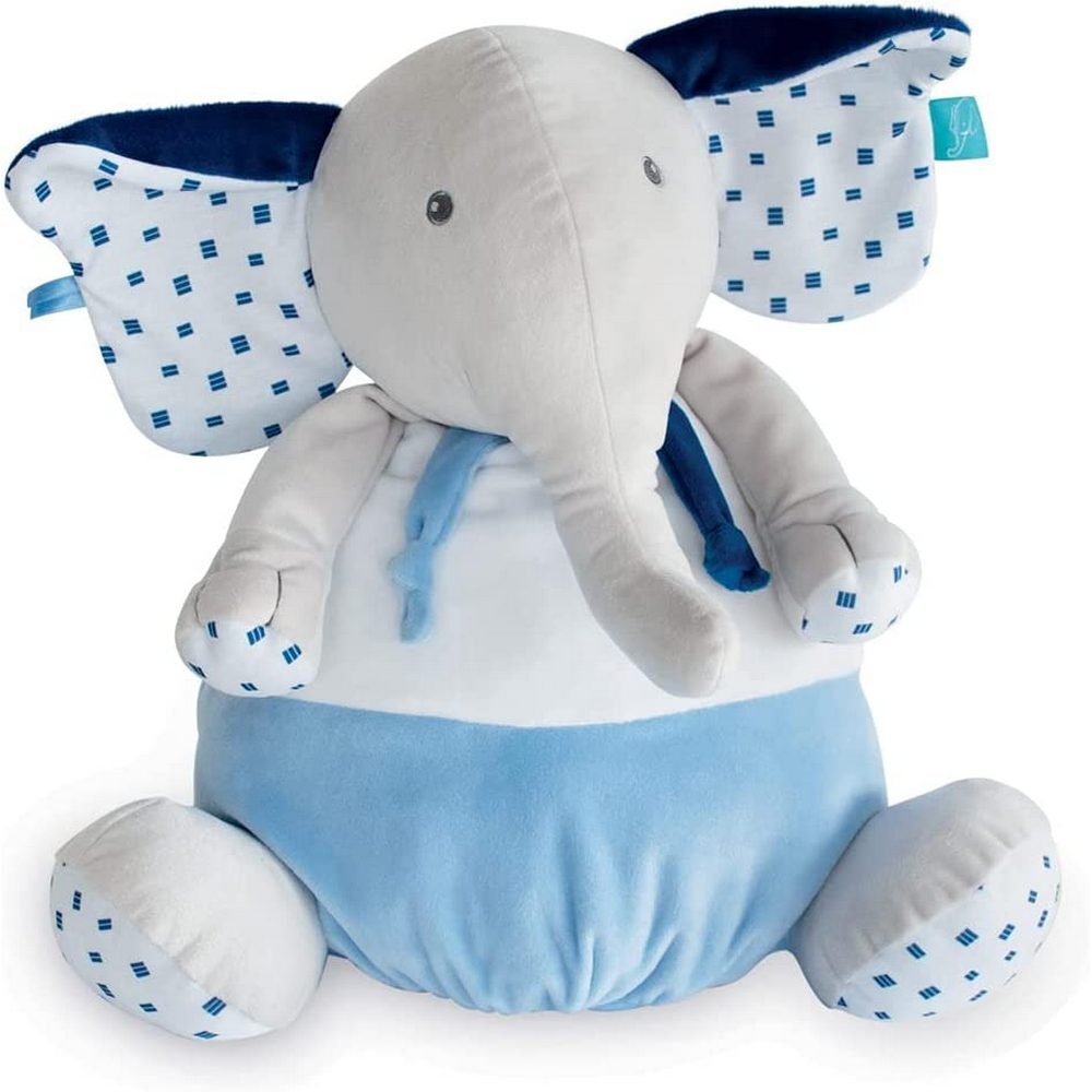 Baby Nat Doudou Ελεφαντάκι Πιτζαμοθήκη Σιέλ 40cm