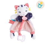 Baby Nat Doudou Γατάκι Ροζ Για Πιπίλα 20cm