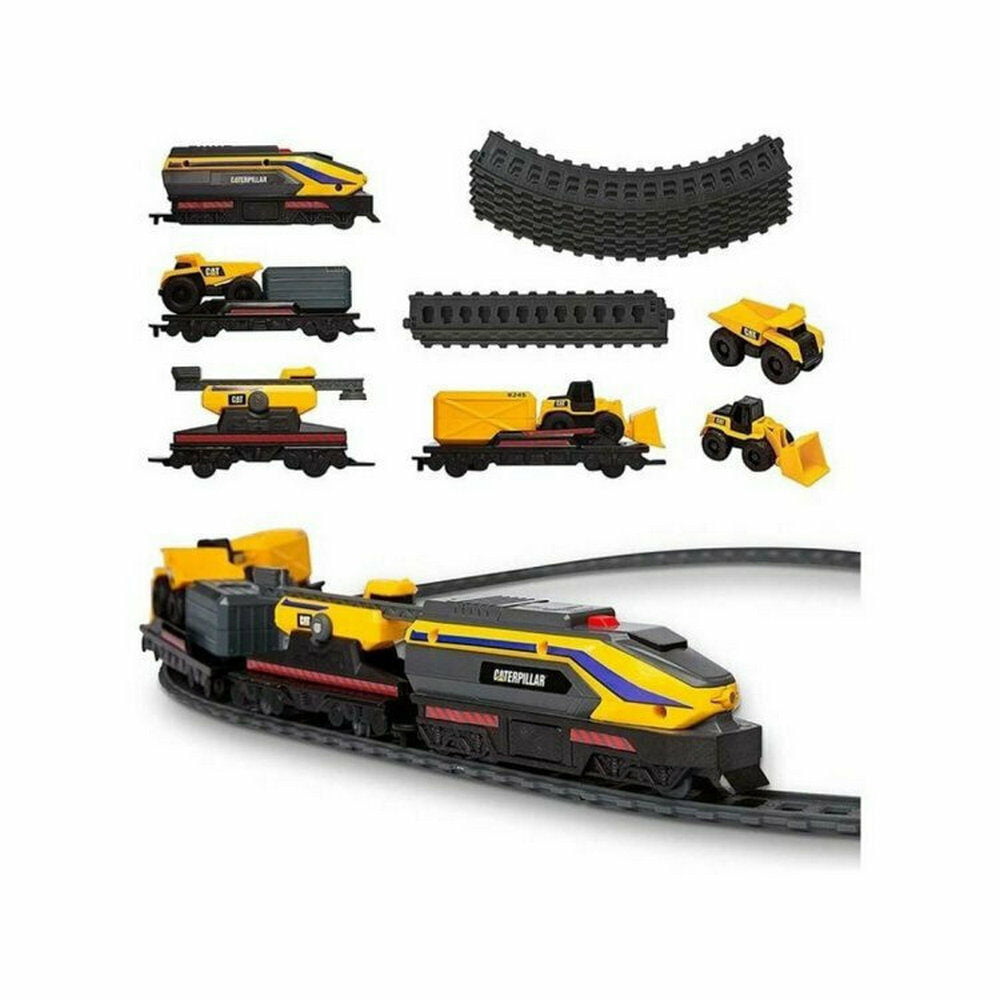 Caterpillar Τρένο Μεταφοράς 3 Οχημάτων Με Κίνηση Φως Και Ήχο