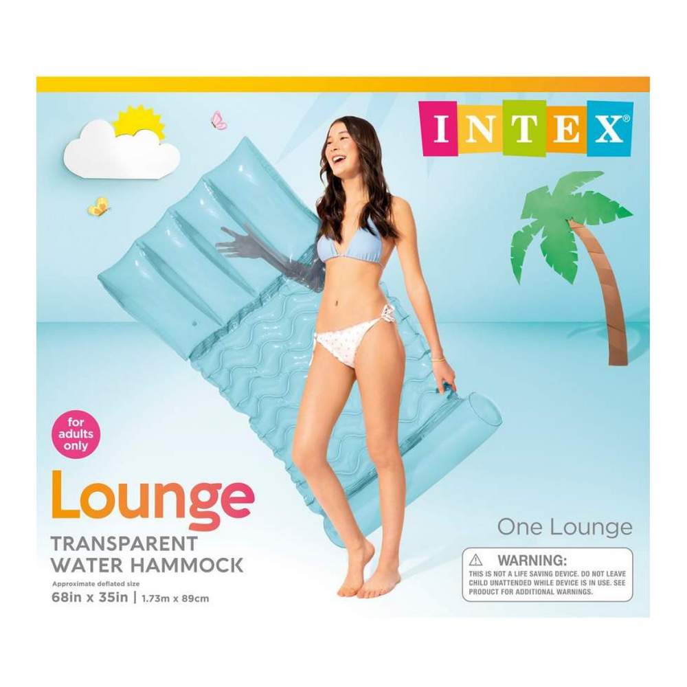 INTEX ΦΟΥΣΚΩΤΟ ΣΤΡΩΜΑ ΔΙΑΦΑΝΟ 1.73m x 89cm 58725